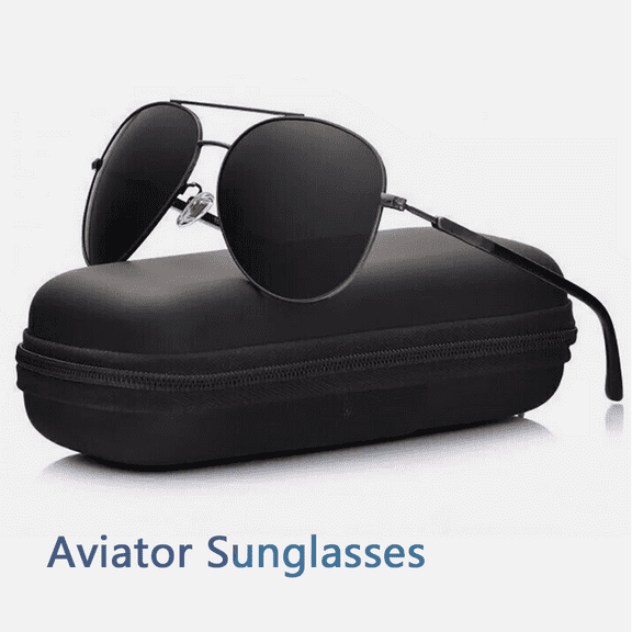 Polarized Aviator Sunglasses for Men & Women - Classic UV 400 Protection Driving Shades - Anti-Glare Pilot Sunglasses for Adults.