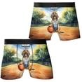 thumbnail image 3 of Happy Father's Day Bloodhound Playing Basketball with Best Dad Jersey All Over Print Boxer Briefs Underwear for Men Dad Dog Lover - 13006, 3 of 6