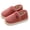 Red, variant on Fuzzy House Slippers for Women Men Indoor Closed Back Lightweight Winter Warm Bedroom Home Shoes