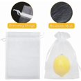 thumbnail image 3 of 100pcs 4x6inch Mesh Fruit Protection Bags, Breathable Reusable Garden Netting Bags for Fruit Trees, Anti-Pest Organza Netting Plant Cover with Drawstring (White), 3 of 12