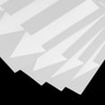 thumbnail image 4 of Uxcell 4x1" Arrow Sticker Directional Sign Adhesive Removable Floor Decal White 6Set / 36Pieces, 4 of 6