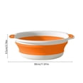 thumbnail image 3 of Portable Foldable Washbasin Large - Compressible Travel Basin for Home Bathroom Kitchen, Plastic, Collapsible Sink Tub, 11.81x3.74in, 3 of 7