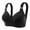 Black, variant on Women's No Side Effects Underarm-Smoothing Comfort Wireless Lightly Lined T-Shirt Bra(Black,44)