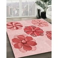 thumbnail image 2 of Ahgly Company Indoor Square Patterned Pink Area Rugs, 6' Square, 2 of 6