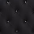 thumbnail image 2 of Baxton Studio Rita Modern and Contemporary Queen Size Black Faux Leather Upholstered Button-tufted Scalloped Headboard, 2 of 5