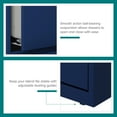thumbnail image 5 of Hirsh 30 inch Wide 2 Drawer Lateral 101 File Cabinet for Home or Office, Navy, 5 of 14