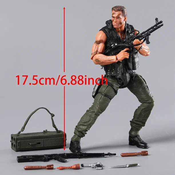 NECA Commando 30 aniversario Ultimate John Matrix figura de acción