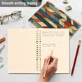 thumbnail image 4 of FORMRS 1-Subject Spiral Notebook 8" x 5" College Ruled 60 Refillable Sheet A5 Hard Cover, Beige Geometric, 4 of 7
