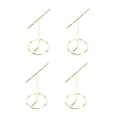 thumbnail image 3 of 4 Pcs Earring Display Rack, Metal Earring Storage Rack Necklace Holder T Shaped Jewelry Hanging Hanger Multifunction Easy Storage Metal Rack for Jewelry Keyring Display, 3 of 8