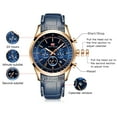 thumbnail image 6 of Men's Quartz Watch Waterproof Luxury Wristwatch Leather Strap, 6 of 6