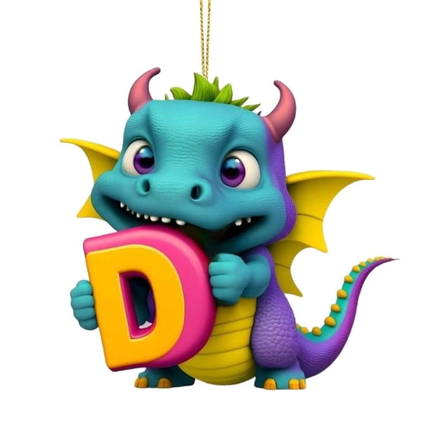 Decoraciones de la Fiesta de Navidad Acrílico de Navidad 26 Carta Colgante de Dinosaurio Carta Decoración de la Fiesta de Dinosaurio Colgante Decoraciones de la Fiesta de Dinosaurio