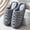 Grey, variant on Men's Slippers Warm Indoor Comfort Soft Sole Flip Flop Shoes for Relaxation