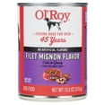 thumbnail image 2 of (4 pack) Ol' Roy Filet Mignon Flavor Cuts in Gravy Wet Dog Food, 13.2 oz Can, 2 of 14