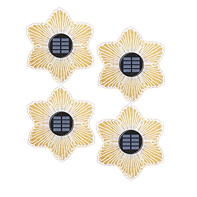 4 Piezas Luz Solar Acrílica Enterrada para Jardín Luz de Jardín Al Aire Libre Decoración de Pared Impermeable Luz de Lavado de Pared,C