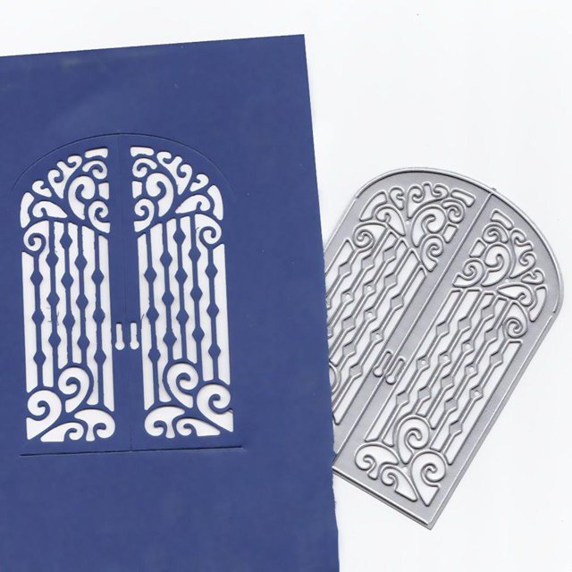 1 Pieza Muere Corte Estampado En Relieve Corte Muere Estampado De Puerta Muere Por DIY Álbum De Fotos De Scrapbooking Plantillas Decorativas De Metal Baoblaze DIY Scrapbooking Troqueles de corte