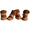 thumbnail image 4 of Botas de invierno antideslizantes cálidas y acogedoras para cachorros, zapatos de nieve de lana para mascotas, 4 of 5