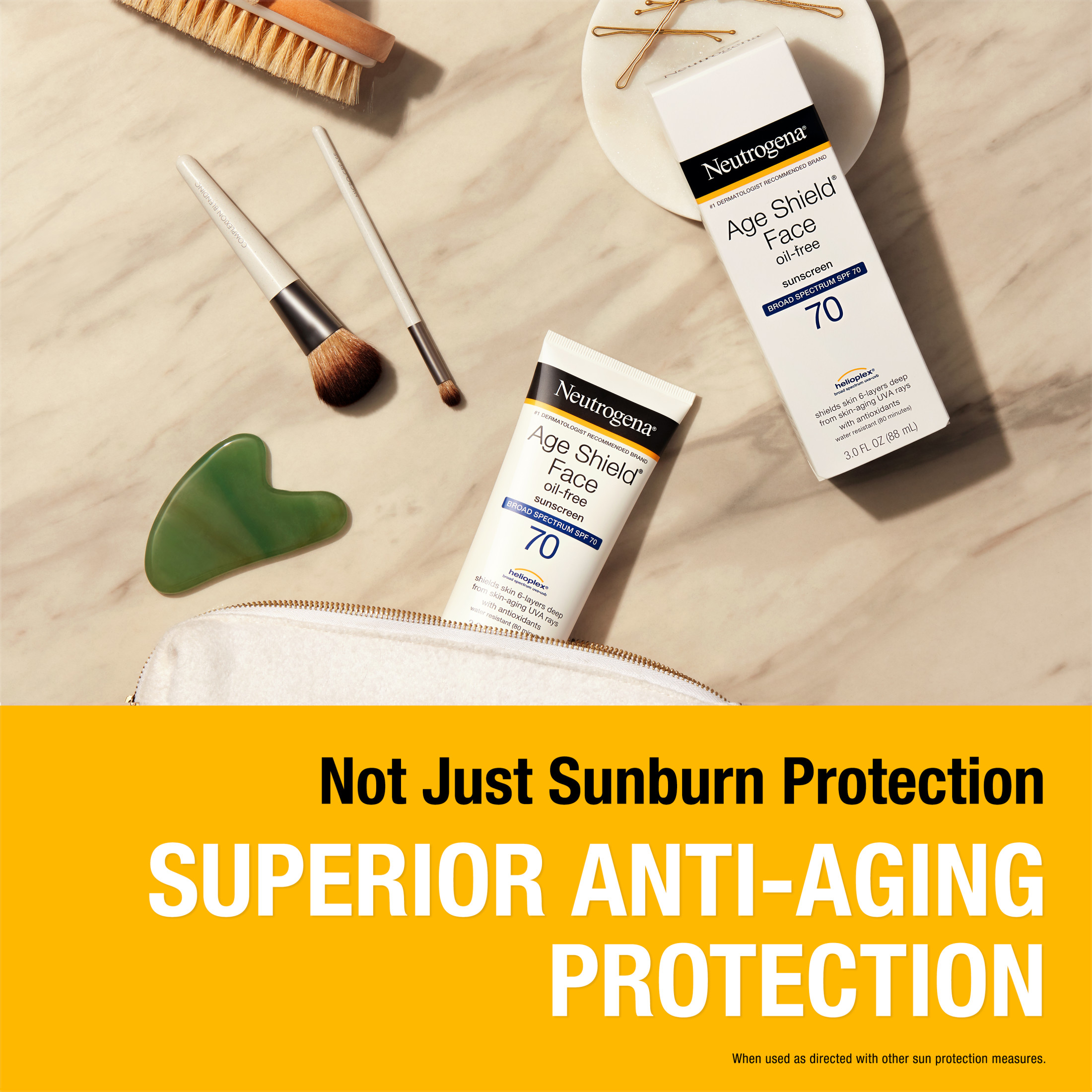 Neutrogena Age Shield Face Oil-Free Sunscreen, SPF 70 Sunblock, 3 fl oz - image 4 of 8