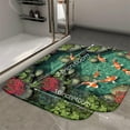 thumbnail image 2 of 1pc Koi Fish in a Pond Absorbent Non-Slip Bathroom Thickened Flannel Rug Decor,Soft,Quick Drying,Suitable For Indoor/outdoor Use,Bathrooms,Bedrooms,Kitchens,Terrace,Laundry Rooms,16"x24", 2 of 9