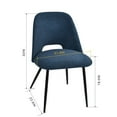 thumbnail image 2 of Housely Upholstered Modern Dining Chair Cutout Back Kitchen Chairs(Set of 2) Blue Blue Finish, 2 of 5