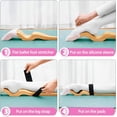 thumbnail image 4 of Uboway Ballet Foot Stretcher, Portable Dance Stretching Equipment with Elastic Stretch Band, Two Pads, Leg Strap, Small Bag for Easy Carry, Foot Stretcher for Dancers, Yoga People, 4 of 7
