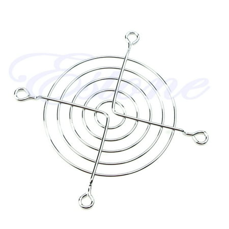 

1pc 80mm Fan Grill 80mm Guard Silver with Screws (Silver 80mm )