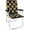 Black & Gold, variant on PINDEE Folding Aluminum Webbed Chair: The Ultimate Outdoor Companion for Camping Adventures, Sports Spectacles, and Beach Getaways | Classic Design with Eye,Multiple colors
