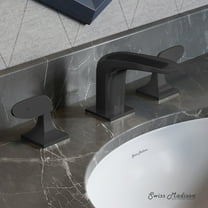 Chateau 8 in. Widespread, 2-Handle, Bathroom Faucet in Matte Black