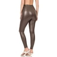 thumbnail image 3 of J. METHOD Womens Faux Leather Leggings High Waist Skinny Stretch Pants Made in USA, 3 of 4