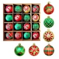 thumbnail image 2 of Christmas Ball Ornaments 16 Pcs - 2 inch Large Shatterproof Christmas Balls, Multi-Styles Decorations Indoor, Electroplating Holiday Party Hanging Ornaments for Xmas Tree, Wreath, Vines, Multicolor, 2 of 9