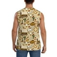 thumbnail image 4 of Fotbe Men's Wild West Cowboy Print Men's Sleeveless Muscle Tank Tops Casual T-Shirts for Gym Workout Beach-XX-Large, 4 of 8