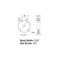 thumbnail image 2 of Scandvik  50010; Breeze Mini 316 Stainless Steel Hose Clamp 5/16-Inch Band 10/Box Number 4, 2 of 2