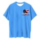 thumbnail image 5 of Camiseta de Cuello Redondo Impresa Delantera Y Trasera Del Día de la Independencia de las Mujeres, Tops Cortos Casuales para las Mujeres, 5 of 5