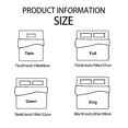 thumbnail image 6 of PiccoCasa Brushed Microfiber Fitted Sheet 16" Deep Mattress Protector, Full Turquoise, 6 of 6