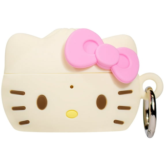 iFace x Hello Kitty and Friends Case [ Compatible with AirPods Pro 2 ][Steamed Bun Series] Silicone Protective Cover [Carabiner Clip Included] [Wireless Charging Compatible] – Hello Kitty