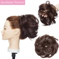 thumbnail image 2 of Chignon en Désordre Pièce de Cheveux Ondulée Bouclée Chouchou Élastique Synthétique, 2 of 7