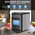 thumbnail image 2 of Auseo Nugget Ice Maker Countertop, 44lbs / 24H, Self-Cleaning Portable Ice Machine with LED Display, 10-15 Min Fastly Making for Home, Office, Bar, 2 of 8