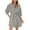 Gray, variant on Young Adult Dresses Women's 3/4 Sleeve Mini Dress Summer Casual Bow Tie Crewneck Striped Loose Flowy Beach Dresses S-2XL Gift for Her