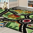 thumbnail image 6 of BNM City Cruising Kids Washable Indoor Area Rug, 4' x 6', Black, 6 of 6