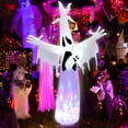 thumbnail image 2 of Patiojoy 8FT Giant Halloween Inflatable Ghost Blow-up Yard Decoration with Built-in LED Lights & Magic Rotating Lamp Easy Inflation Waterproof Blower, 2 of 10