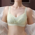 thumbnail image 2 of Timegard Bras for Women Front Closure Button Full Coverage Comfort Everyday Bralette Lace Bras Solid Color, 2 of 4