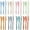 blue, beige, pink, green, yellow, gray, dark green, orange, variant on 24 Piece Flatware Sets for 8, Plastic Reusable Silverware Knives Spoons Forks, Utensils for Lunch Box