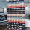 thumbnail image 5 of Shower Curtain for Bathroom Watercolor Yellow Pink Lines Waterproof Bath Curtains Shower Curtains with Hooks,Classic Geometric Art Bathroom Curtain Privacy Drapes for Bathtubs Toilet 72x72in, 5 of 9