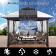 thumbnail image 5 of Joyspirit 10x12 Ft Pop Up Gazebo - Outdoor Canopy Tent with Mosquito Netting, Portable Gazebo with Wheeled Carry Bag for Lawn, Garden, and Backyard, 5 of 9