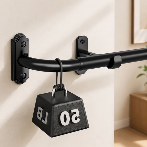 1 Pack Curtain Rod 32-144 Inch, 1 Inch Heavy Duty Metal Rod for ...