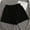 Black, variant on QUNYINEY Blue Shorts for Women Casual High Waist Bermuda Shorts Loose Cotton Wide Leg Elastic Waist Shorts