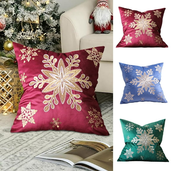 Christmas Decoration Pillow Cover Cushion Cover Christmas Decorative Cushion Cover Bedside Pillowcase Living Room Bedroom Living Room Farmhouse indoor Pillow Case