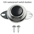 thumbnail image 1 of Flush Mount Push Button Switch with Convenient 2 Hole Design 12V Waterproof, 1 of 2
