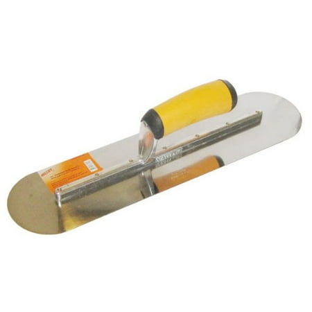 Wood Pool Trowel - Pool Trowel with Soft Touch Handle, Stainless Steel Blade, 14