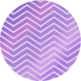 thumbnail image 1 of Ahgly Tapis Rond Lavable en Machine Intérieur Transitionnel Violet, 4 Pieds Rond, 1 of 7