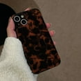 thumbnail image 5 of Tortoise Shell Retro Phone Case Compatible with iPhone 12 Pro Chic Amber Brown Leopard Stylish Classic Soft Slim Protective Cover for iPhone 12pro 6.1inch, 5 of 9